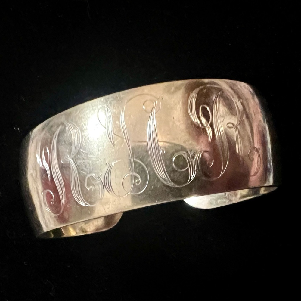 S. Kirk & Son Sterling Silver Monogram Cuff Bracelet